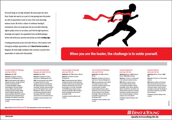 Print Design: recruitment ads