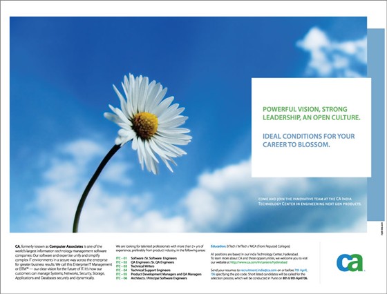 Print Design: recruitment ads