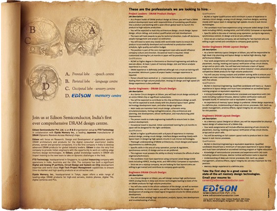 Print Design: recruitment ads